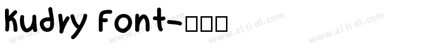 Kudry Font字体转换